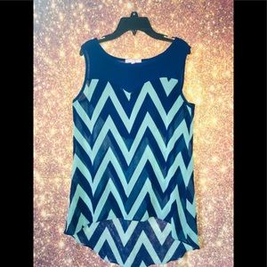 Romeo and Juliet Couture Blue Blouse